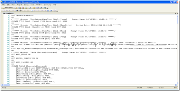 SIVA SQL Server: How to create scripts for an entire database or ...